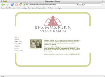 Screenshot Website Dhammapura