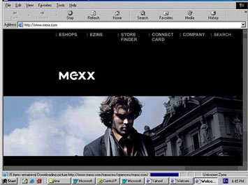 Screenshot Website ModelabelMexx